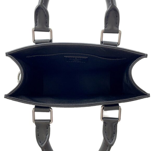 Louis Vuitton Monogram Eclipse Sac Plat Mini M46453 Shoulder Bag in Black - Picture 6 of 16